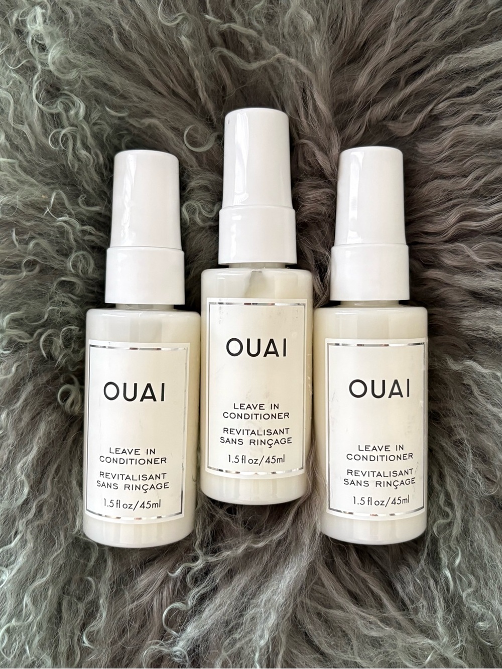 3 Ouai Leave-In Conditioner 1.5 oz / 45 ml Larger Travel Size NEW